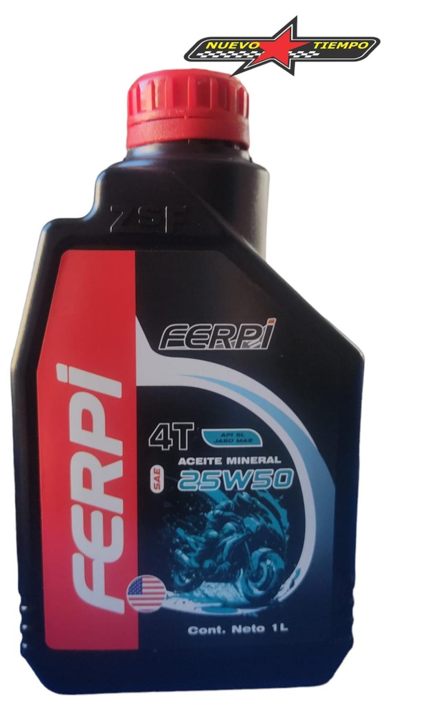 ACEITE FERPI 25W50 AMERICANO ROJO