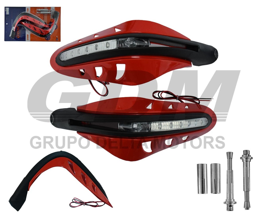 MANOPLA C/LED COLOR: ROJO (4689)-RCC