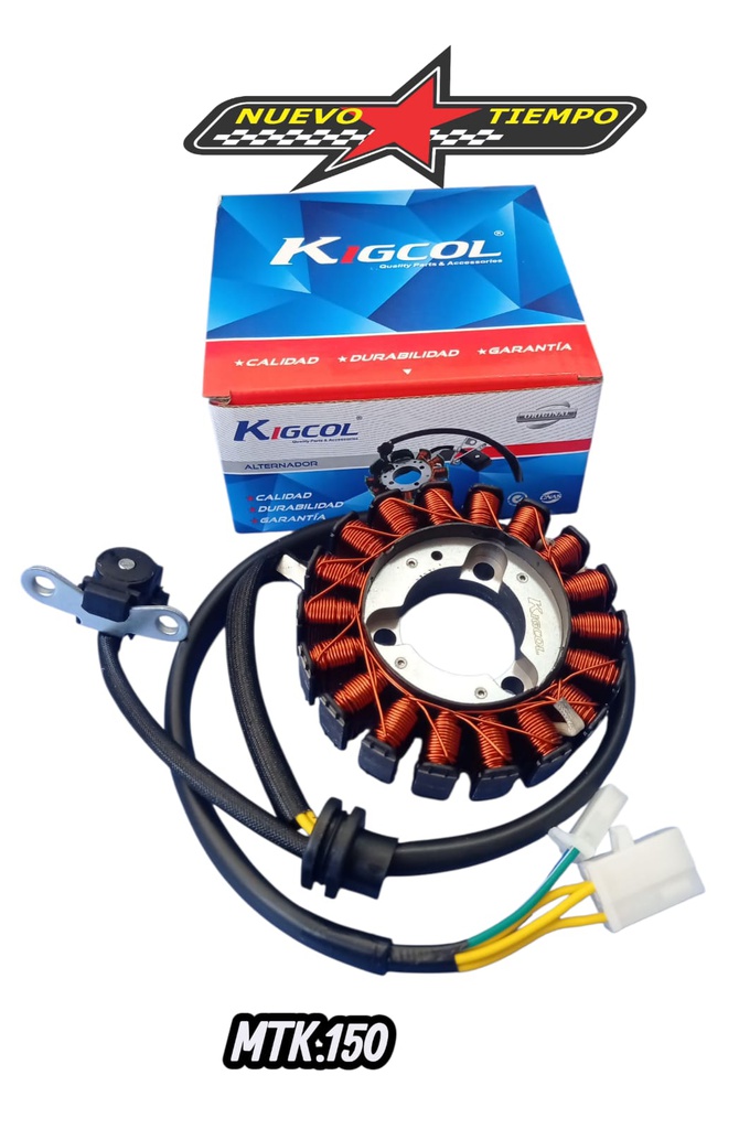 ALTERNADOR MTK150 T/HONDA (18C-3H S/BOVINA)CBF150/GL-125-LINEAL (RCC-0278)