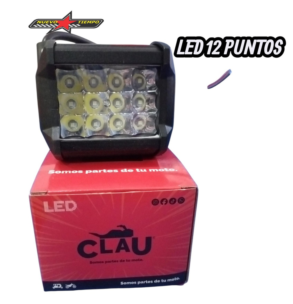 BARRA LED 12 PUNTOS CUADRADO-FDDL-12LD-CUADRADO-CLAU