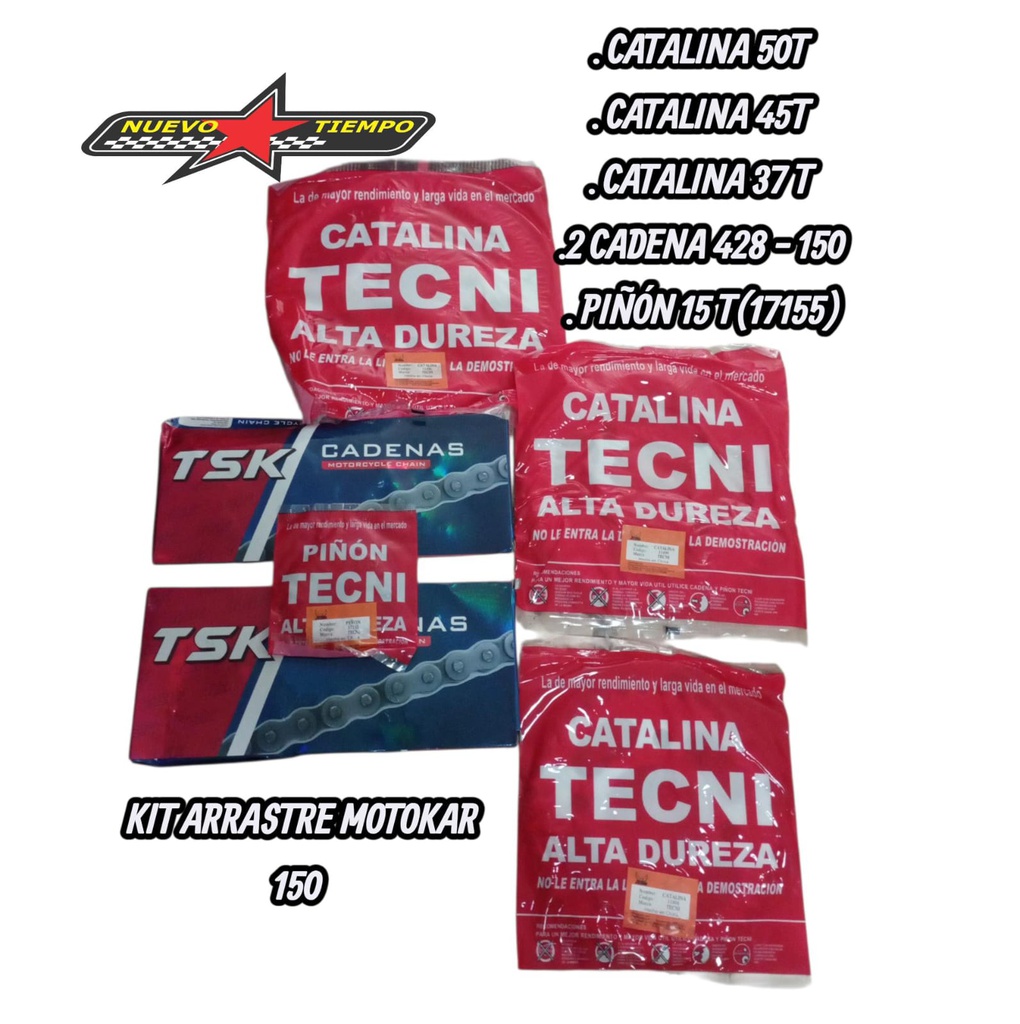 KIT DE ARRASTRE MOTOKAR 150-TSK-150L-A/D-50-45-37-15T (0035895)