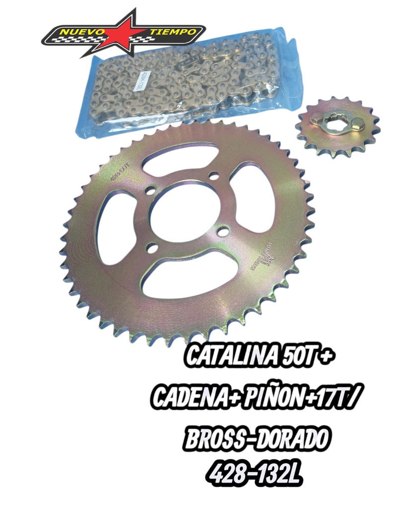 KIT DE ARRASTRE BROSS 50T/17TXH428X132L-(4394)-SYKKEL-2CRP7312653