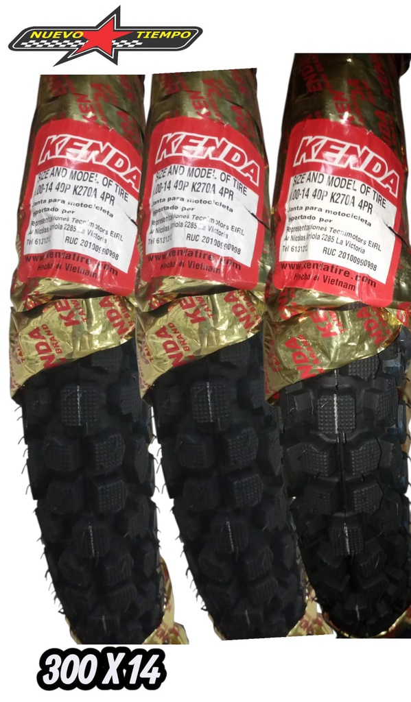 LLANTA 300X14 KENDA COCO-GOLDEN ( K270A)