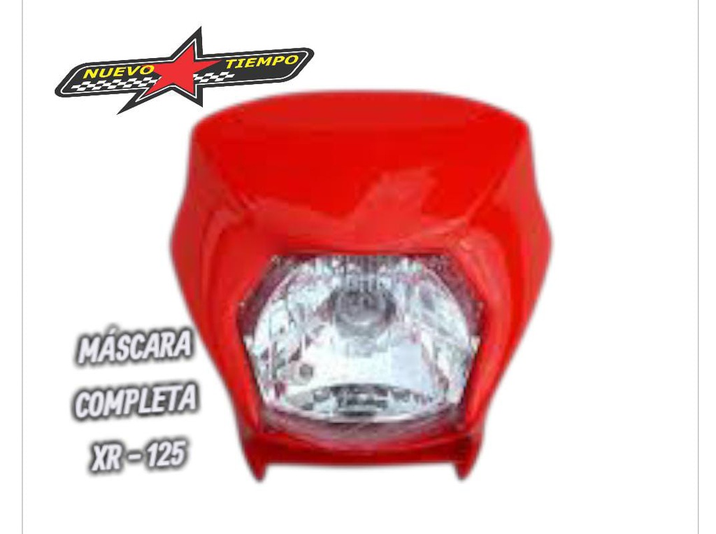 MASCARA XR-125 COMPLETA-ROJA