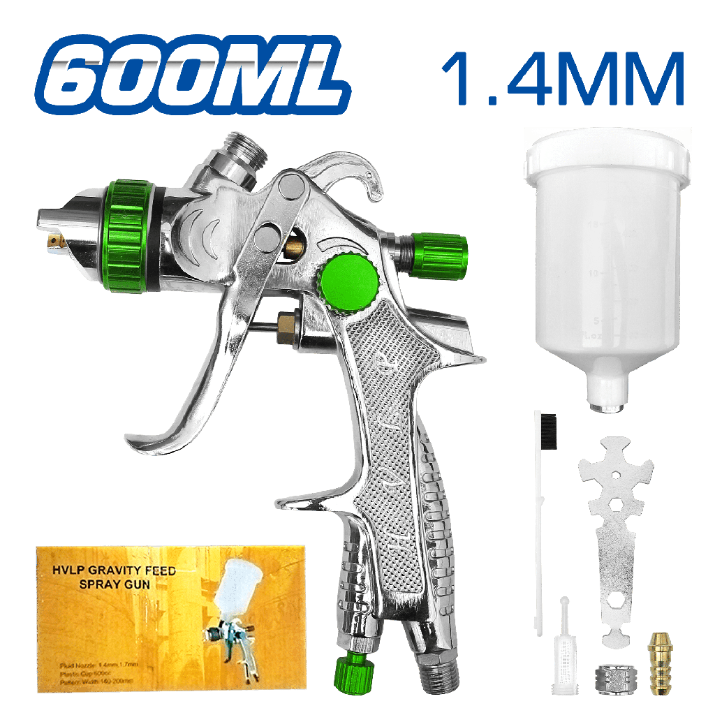 PISTOLA PARA PINTAR/PULVERIZADORA 600ML-BASO DE PLASTICOS-25963