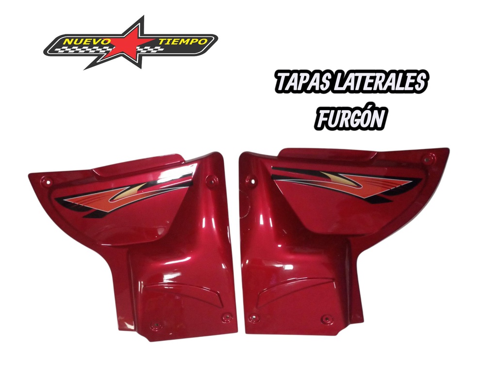 TAPAS LATERALES FURGON GRANDES COLOR: ROJO