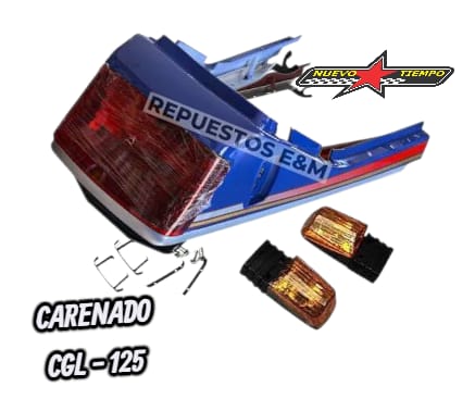 CARENADO CGL 125 COMPLETO CH COLOR: AZUL