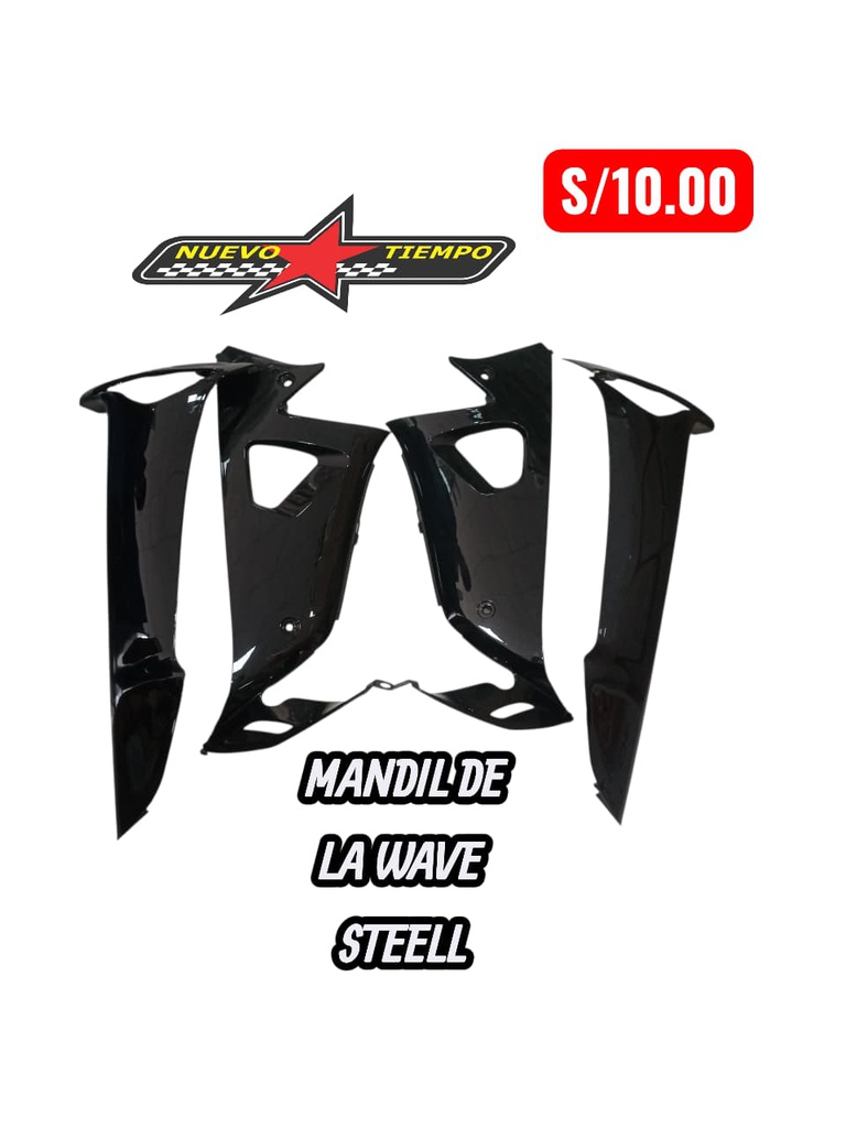 MANDIL WAVE STIL-X4PZ  COLOR: NEGRO (LIQUIDACION)