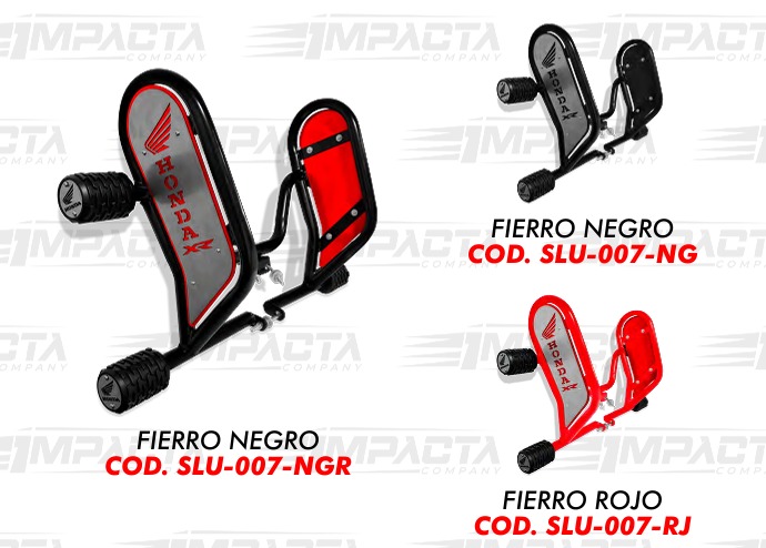 MATAPERRO (ESLAINER) XR-150/190 2 TOPES LUJO/PLACA HONDA