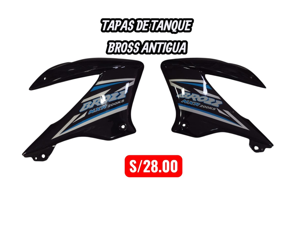 TAPAS DE TANQUE BROSS ANTIGUA COLOR: NEGRO