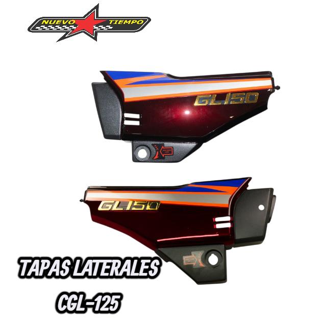 TAPAS LATERALES CGL-125 COLOR: GUINDA