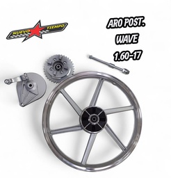 ARO DE MAGNECIO POSTERIOR WAVE/C-110 1.60X17 COMPLETO (2434)-RCC