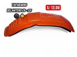 TAPABARRO DELANTERO CB 125 -NC COLOR: NARANJADO (LIQUIDACION)