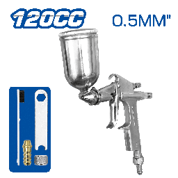 PISTOLA DE GRAVEDAD 120 CC 0.5MM VASO ALUMINIO-10456
