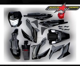 KIT DE PLASTICOS BROSS 8A-RCC COLOR: NEGRO (0197)
