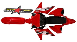 KIT DE PLASTICOS CRF-230 MODERNO (2023) TANQUE+ASIENTO COLOR: ROJO/BLANCO