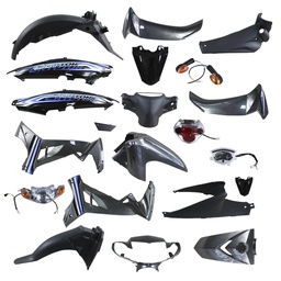 KIT DE PLASTICOS CRYTON COLOR: GRIS/NEGRO