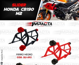 MATAPERRO (ESLAINER) CB-190/REPSOL (2TOPES) FIERRO/TOPE NORMAL (NEGRO)